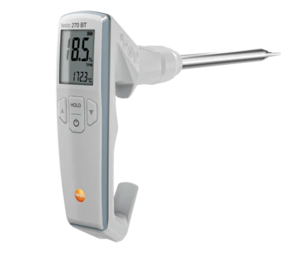 [Part 0554-2650 / medidor Testo 270] Set Testo 270 Medidor de TPM para grasas de freír con aceite de referencia y maletín